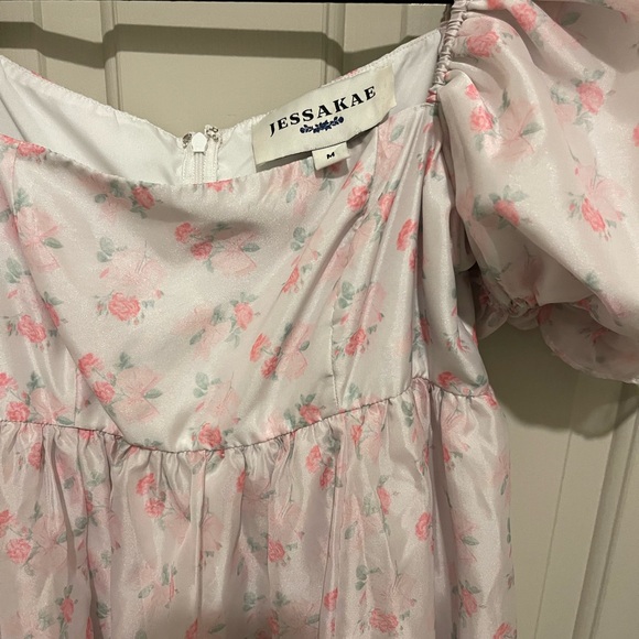 JessaKae Medium Floral pink dress. Ballet, fully lined - Picture 5 of 11